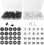 Soug 200PCS Numbered Push Pin Tacks, 1-100 Sequential Black And White. Fixed Price $24.44.