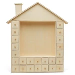Wooden Advent Calendar 19X14 Inch, Diy Preassembled, Empty Drawers Woodpeckers. Fixed Price $191.94.