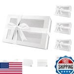 Packqueen Large White Valentine's Day Gift Boxes With Windows, 13.5X9X4.1 Inch. Fixed Price $87.68.