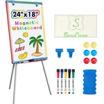 Dry Erase Board White For Kids 24X18 Inch Art Easel Magnetic T.... Fixed Price $55.61.