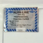 Alvin Alva-line 100% Rag Tracing Paper 24 X36 6855/B-XO Sheets Title Block. Fixed Price $125.00.