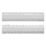 Alumicolor Architect 6 Ruler Scale W/ 4 Bevel For Inch, Silver. Fixed Price $20.99.