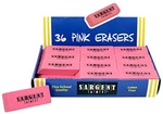 Sargent Art Large Erasers 36 Per Pack Light Pink Count. Fixed Price $20.26.