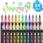 Ouniy Double Outline Markers Colors 1 Count (pack Of 24),. Fixed Price $28.19.