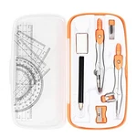 Vobou Math Geometry Kit Sets 10 Piece Student Supplies With Shatterproof Orange. Fixed Price $17.70.
