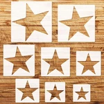 8PCS Large Star Stencils, Different Size For Painting, T.... Fixed Price $13.50.