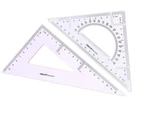 Large Ruler Square Set,triangle PROTRACTOR,2 Pieces. Fixed Price $13.10.