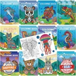 Pasimy 72 Pcs Animal Coloring Books Mandala Ocean Jungle Kids Party Favors Gift. Fixed Price $50.56.