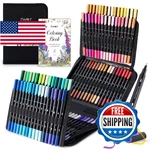 Jusart 100 Colors Dual Tip Markers For Adult Coloring Books No Bleeding. Fixed Price $57.62.