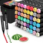 Kjshuangtang Alcohol Markers, 48 Colors Dual Count (pack Of 1),. Fixed Price $26.32.