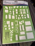 Alvin Interior Design-kitchen,bed&bath 1/4 " Scale Template TD7161. Fixed Price $14.99.