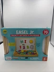 Chuckle & Roar Easel Jr. Magnetic Dry Erase And Chalk Playing Board New 3+. Fixed Price $24.99.