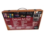 Darice Studio 71 Deluxe Art Set In Wooden Case 80 Pieces. Fixed Price $19.99.