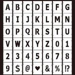 42PCS Stencils 3 Inch, And Numbers Interlocking Kit, Symb. Fixed Price $14.23.