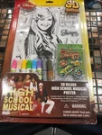 Disney High School Musical 3D Poster 2008 Gabriella Vanessa Hudgens Coloring Art. Fixed Price $69.99.