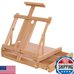 U.s. Art Supply Large Adjustable Wooden Desktop Easel Storage - Portable. Fixed Price $149.64.