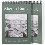 Sufly 9"X12" Drawing Paper, Pack Of 2, 100 Sheets Each, Top Spiral Sketch Pad.... Fixed Price $76.87.