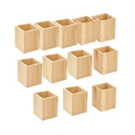 Cregugua 12 Pack Wood Pen Hlolder Unfinished Square Pieces, Natural Pine. Fixed Price $39.90.
