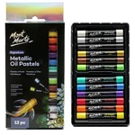 Mont Marte Metallic Oil Pastels 12PC, Assorted Vibrant Colors For & Craft. Fixed Price $15.38.