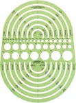 Pacific Arc Circles Radius Master Template Guide, From 1/2 Inch To 3/4.... Fixed Price $22.00.