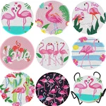 Jecuik 8 Pcs Flamingo Diamond Painting 3.94 Inches Diameter, Pink. Fixed Price $22.96.