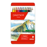 Caran Aache Pablo Permanent Pencils Tin Of 12 Assorted Coloured. Fixed Price $40.19.