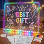 Led Drawing Board, 13 Light Effects Include Adapter, Paper, Glow Doodle. Fixed Price $21.95.