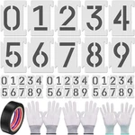 Tenare 44 Pcs Inch Number Curb Stencil Kit With 40 0-9 Address Reusable Pl. Fixed Price $28.95.