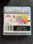 Lucky Art Crayonology 24 Watercolor Brush Pens Set. Fixed Price $12.00.