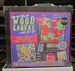 Art 101 Decorative Wood Canvas Wall Set - 4 Designs Cool Carrying Case. Fixed Price $19.99.