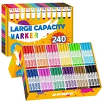 Osimig Washable Markers Bulk, 240 Count, 12 Assorted Colors, Classroom. Fixed Price $82.16.