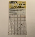 6" X 12" Olfa Frosted Quilting Ruler/template Model #9671 QR-6. Fixed Price $15.80.