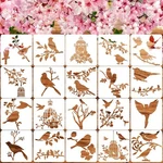 20 Pieces Bird Stencils For Painting Reusable Animal Plante Spring , .... Fixed Price $16.94.