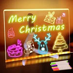 Led Note With COLORS,11.8"X7.9" Acrylic Writing Board, Dry .... Fixed Price $45.67.