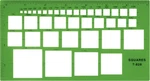 Westcott T-828 Technical Squares Drawing And Drafting Template, Plastic Templ.... Fixed Price $9.91.