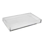 Tizo Design Elegant Lucite Tray, 12" X 8" Acrylic, 1.5", Clear. Fixed Price $110.23.