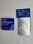 Alvin Drafting Tape 3/4X10YD And Erasing Shield 3298 New Old Stock School Supply. Fixed Price $9.10.