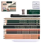 Faber-castell Try It Dry Mediums 17 Piece Sketching Drawing Art Set Featuring. Fixed Price $64.00.