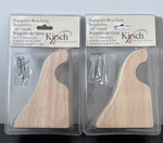 Kirsch 1-3/8 Support Bracket 3-1/2 Wood Curtain Rod Holder 5603EG.091 Lot Of. Fixed Price $14.47.
