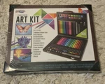 New Artskills Deluxe Kit 100 Pieces Wooden Case Colored Pencils Sealed. Fixed Price $11.99.