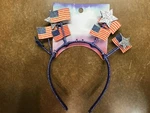 Glitter American Flag Stars Ribbon Wrapped Headband. Fixed Price $8.95.
