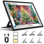 Heanolier Rechargeable A4 Light Board With Stand, Black. Fixed Price $65.56.