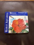 Vintage Staedtler Crate Aquarell 12 Watercolor Crayons Set -new. Fixed Price $25.00.
