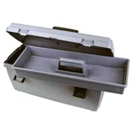 Flambeau 19800-2 Gray Utility Tool Box With Lift-out Tray: 20.3" 8.9" 8.4". Fixed Price $57.92.