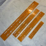 Vtg Koh-i-noor Rapido-guide Letter Stencil 3030/B 3032/A 3034 Lot Of. Fixed Price $29.00.