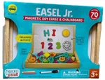 Chuckle & Roar Easel Jr. Magnetic Dry Erase And Chalk Playing Board New 3+. Fixed Price $17.84.