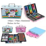 145/150PCS Artists Aluminium Case Colouring Pencils Painting Set Kids/adults. Fixed Price $24.07.