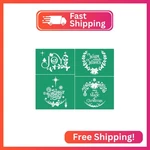 Jajado Christmas Theme Silk Screen Printing Self Adhesive Reusa. Fixed Price $7.13.