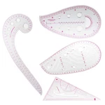 Pattern Sewing Rulers Set, 4 Styles Plastic French Curve Ruler, Metric Cu.... Fixed Price $14.43.
