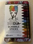 Dina Wakley Media Set Scribble Sticks 12/PKG Ranger New Water Soluble Pigments. Fixed Price $19.99.